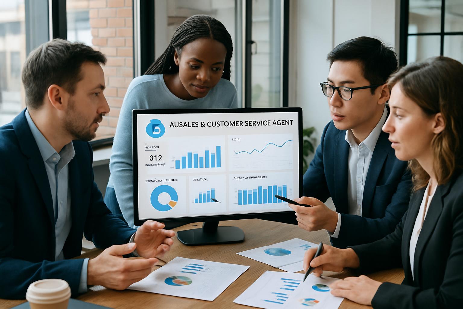 Resultados y análisis de agente de IA ventas y atención al cliente en entorno empresarial 2026