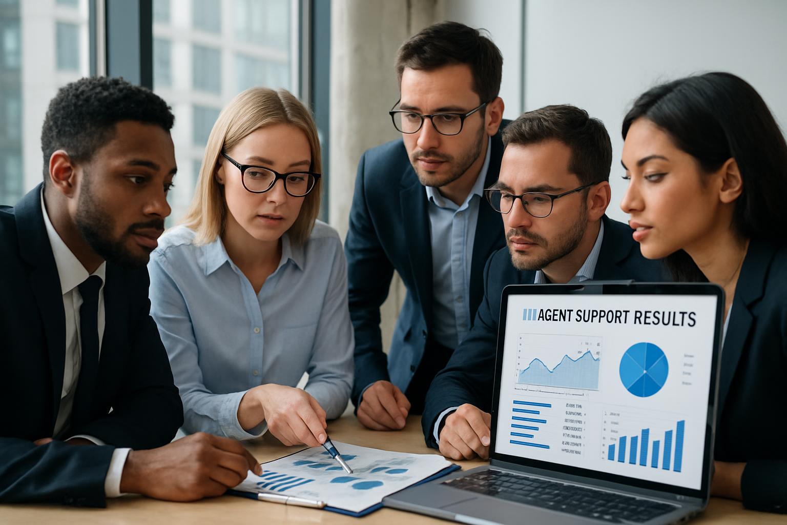 Resultados y análisis de Agentes IA de soporte en entorno empresarial 2026