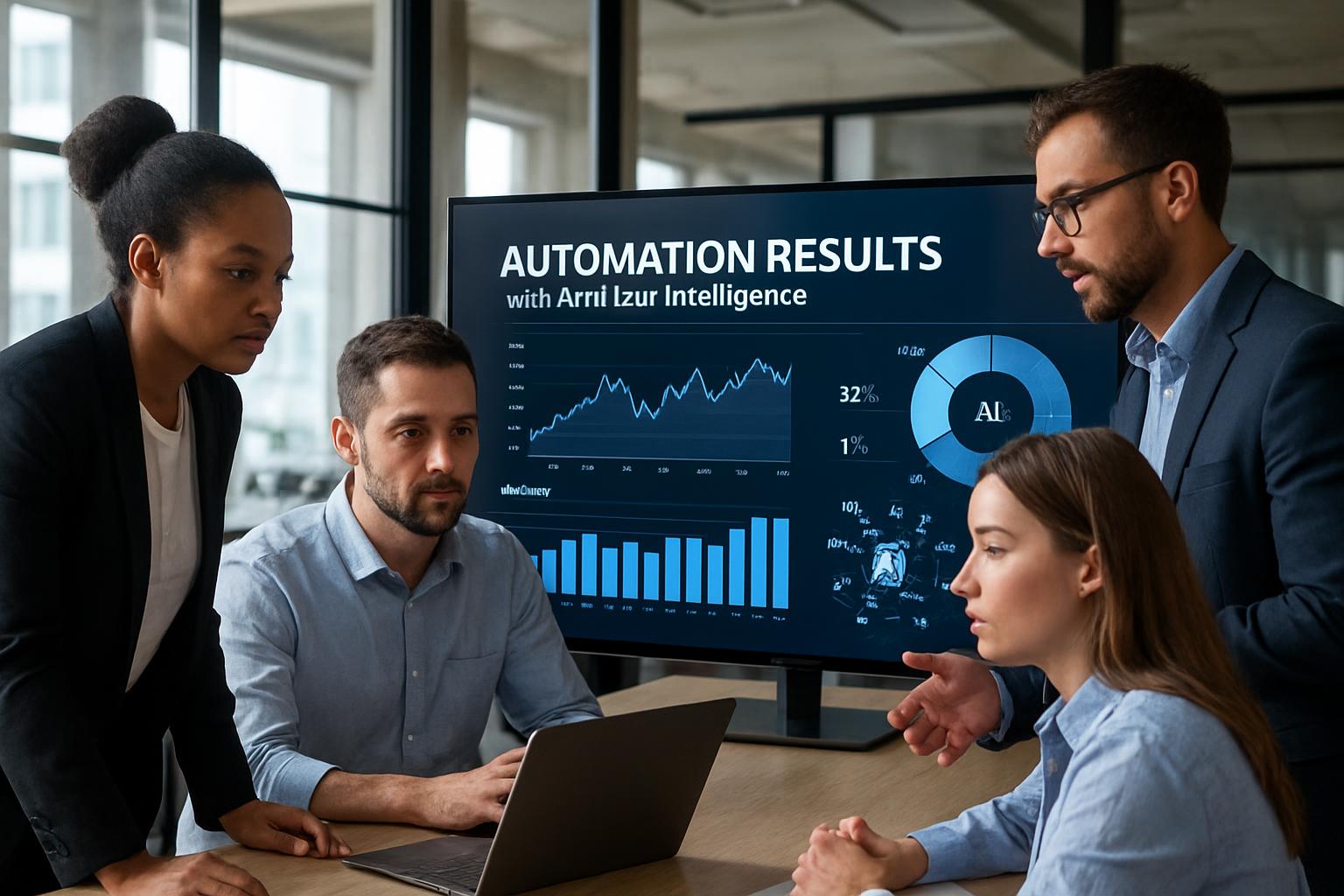 Resultados y análisis de automatización con inteligencia artificial en entorno empresarial 2026