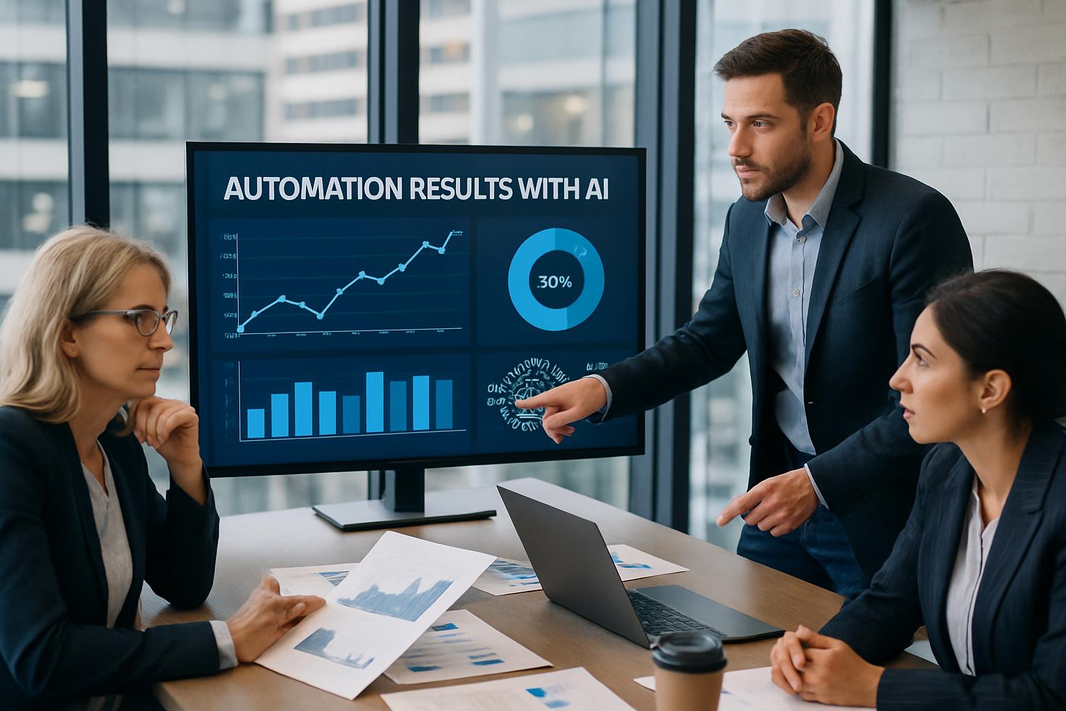Resultados y análisis de automatización con inteligencia artificial en entorno empresarial 2026
