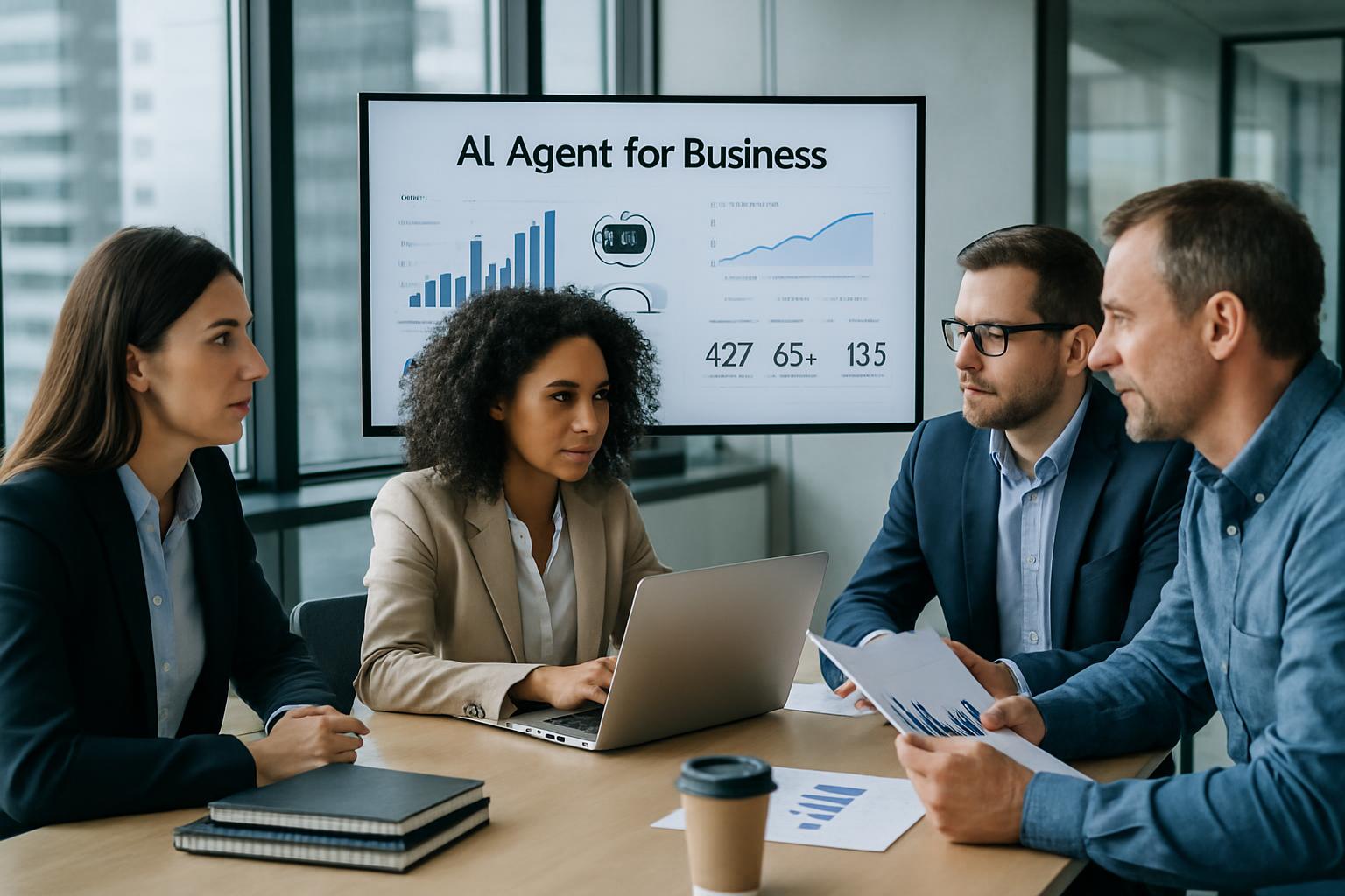 Resultados y análisis de agente de IA para empresas en entorno empresarial 2026