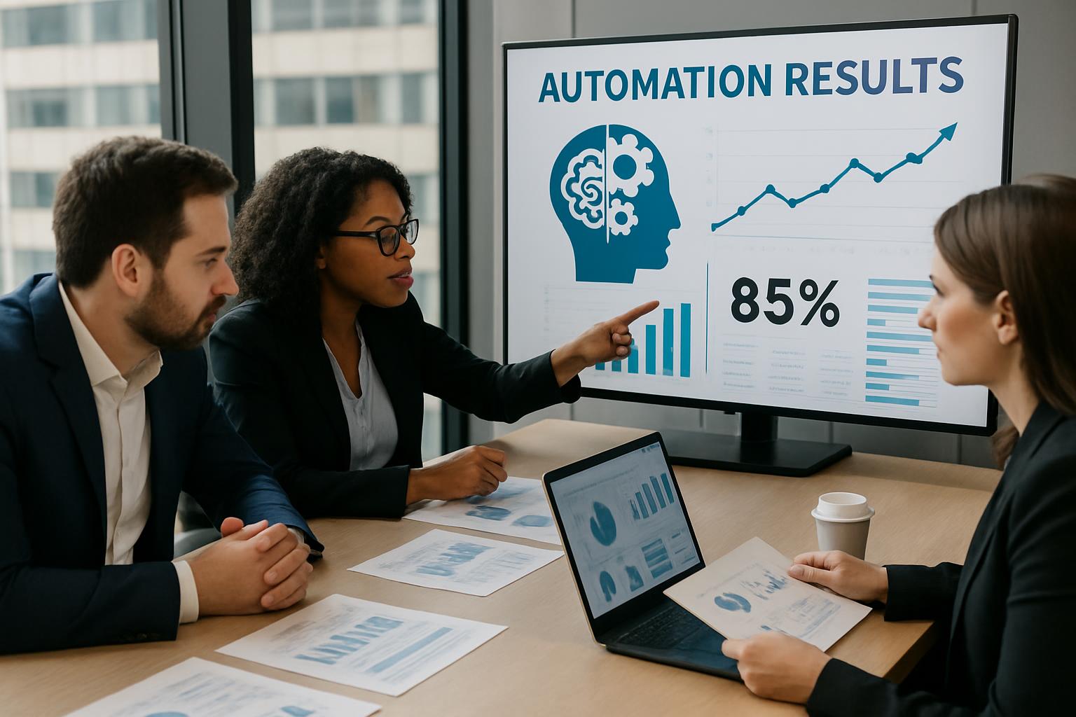 Resultados y análisis de automatización con inteligencia artificial en entorno empresarial 2026