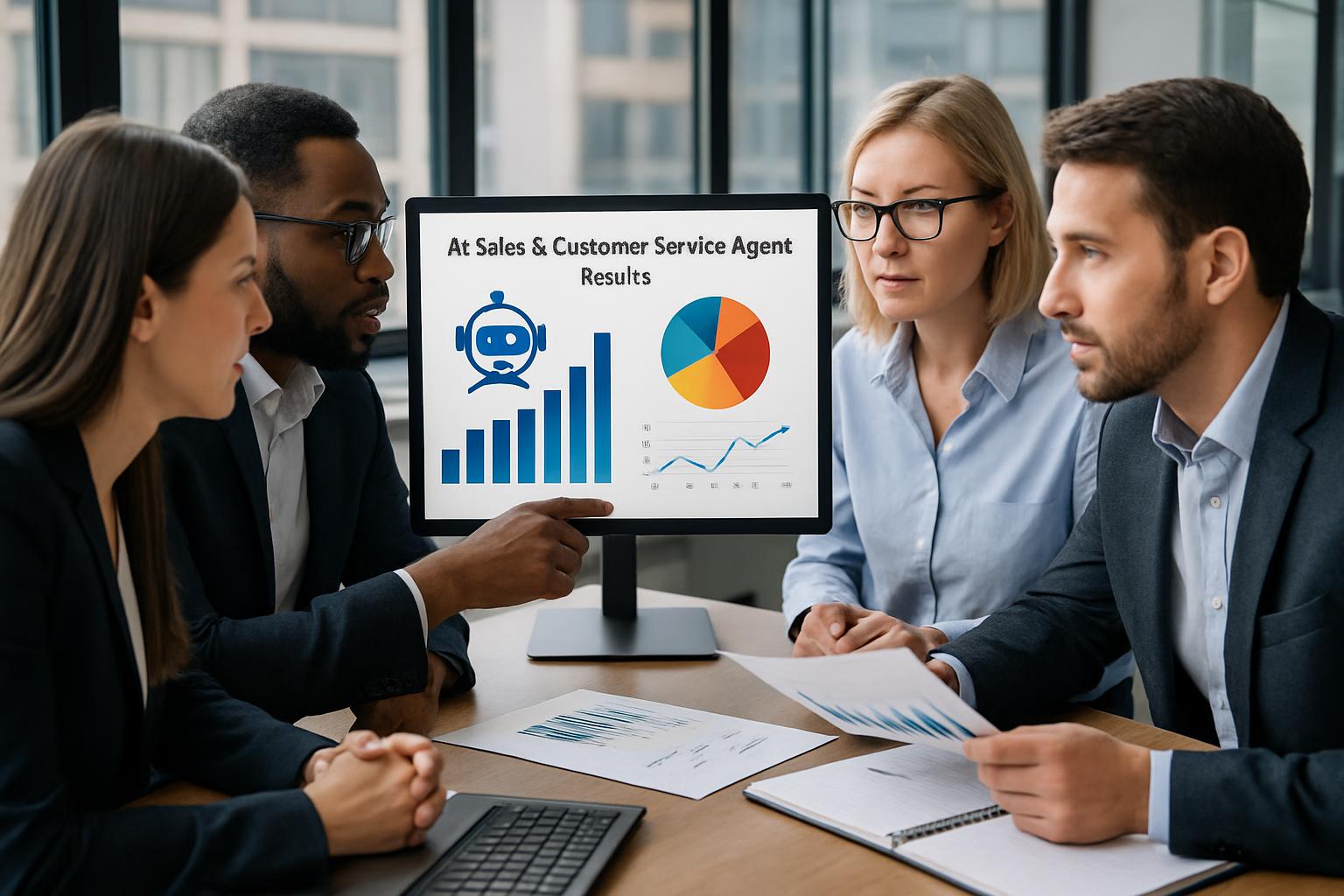 Resultados y análisis de agente de IA ventas y atención al cliente en entorno empresarial 2026 Resultados y análisis de agente de IA ventas y atención al cliente en entorno empresarial 2026
